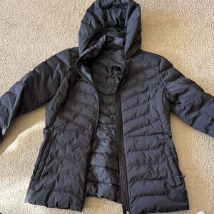 Black Puffer Jacket with Hood